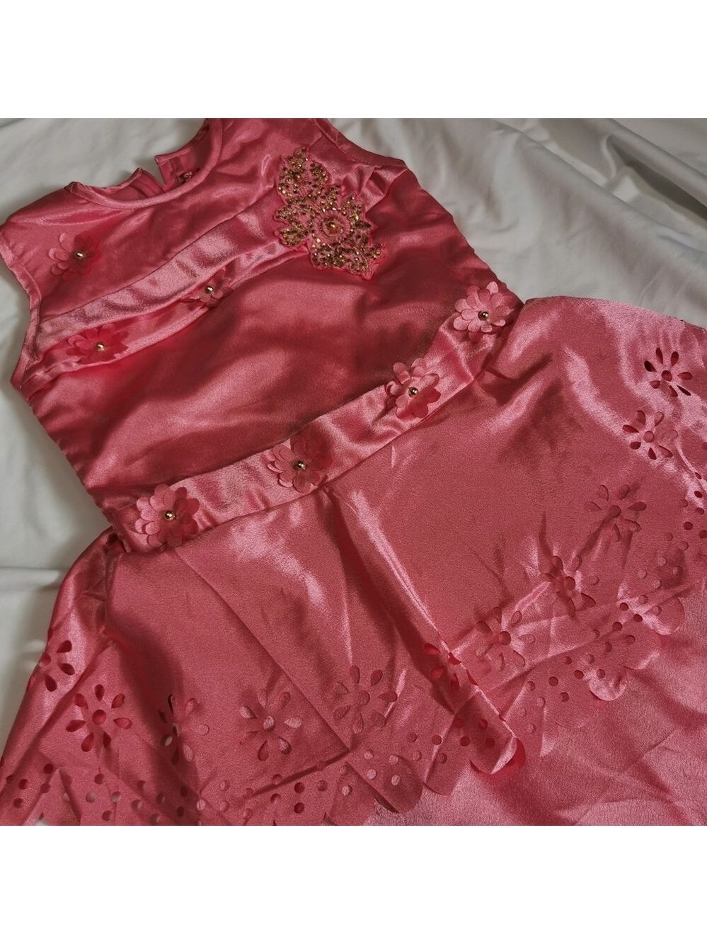 Princess Peach Kids Long Dress